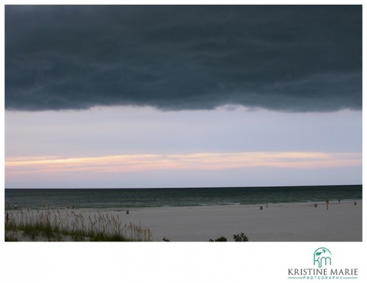 By dessert, lightning and storm clouds started to roll in. 