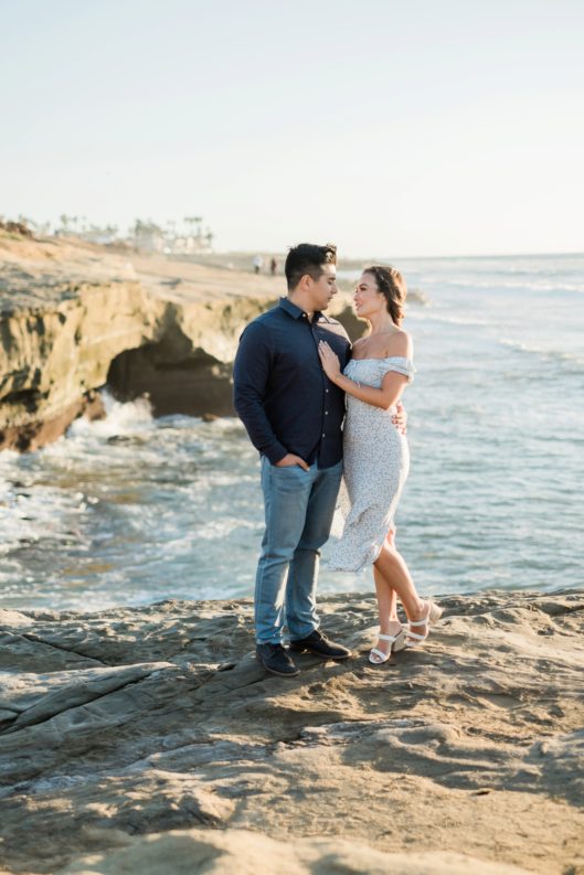 what to wear for beach engagement pictures San Diego photographer