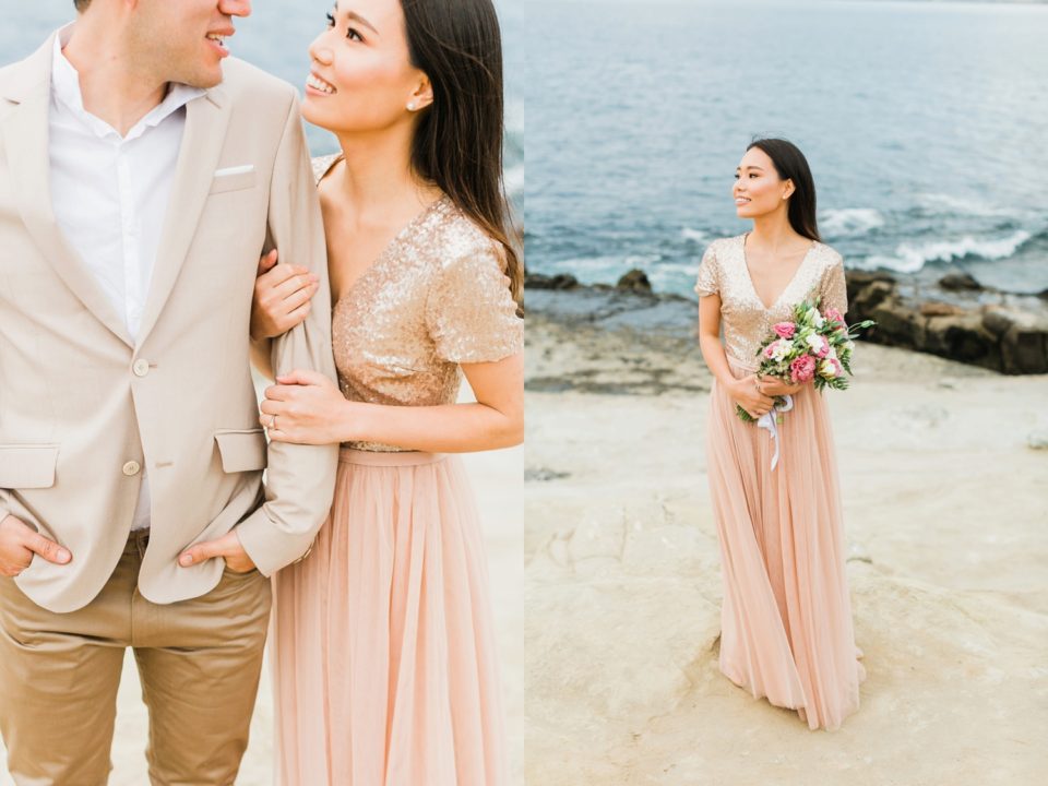 What to wear for engagement session at the beach | San Diego engagement photographer