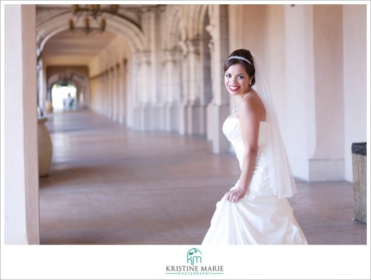 Beautiful Bride in Balboa Park | www.KristineMariePhotography.com