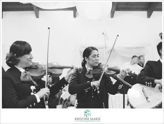 Mariachi Band Play at Wedding | Marina Village Captain's Room | www.KristineMariePhotography.com