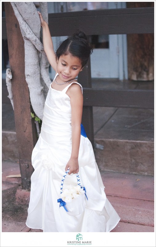 Flower Girl | Marina Village Captain's Room Wedding | www.KristineMariePhotography.com