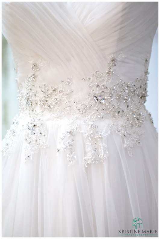 Beautiful Details on  Wedding Dress | Kristine Marie Photography