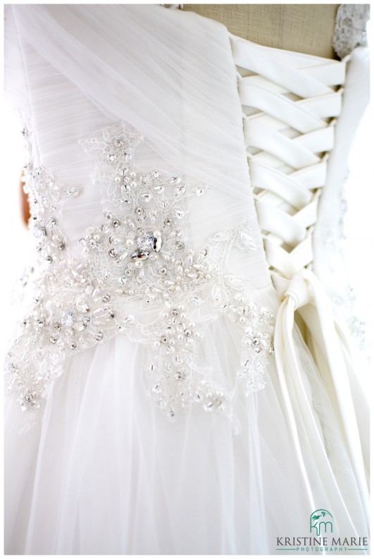 Beautiful Details on Wedding Dress | Kristine Marie Photography