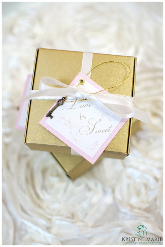 Gold Box Wedding Favors | Wedding Paper Goods | Kristine Marie Photography