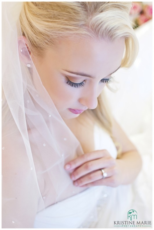 Bride in Beautiful Wedding Gown | Kristine Marie Photography