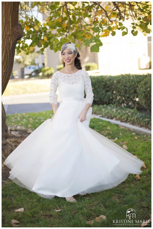 Twirling Bride| Bridal Photos | San Diego Wedding Photography | (c) Kristine Marie Photography