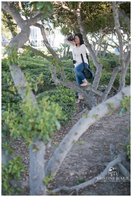 Behind the Scenes | La Jolla Shores Engagement | Kristine Marie Photography