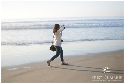 Behind the Scenes | La Jolla Shores Engagement | Kristine Marie Photography