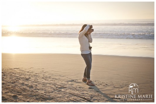 Behind the Scenes | La Jolla Shores Engagement | Kristine Marie Photography