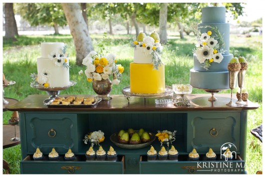 Wedding Decor Inspiration | Pear Theme Dessert Table | Kristine Marie Photography