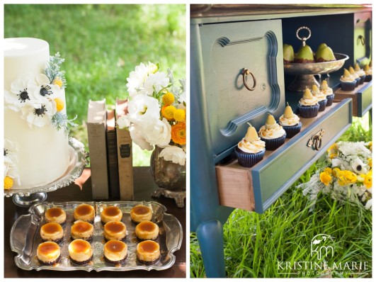 Wedding Decor Inspiration | Pear Theme Dessert Table | Kristine Marie Photography