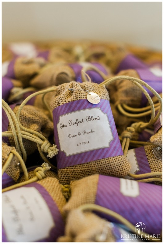 Coffee Grounds for Wedding Favors | Kristine Marie Photography