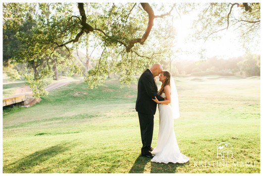 Bride and Groom Sunset Portraits | Mt. Woodson Castle Wedding | Kristine Marie Photography