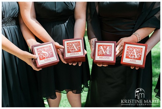 Bridesmaid Gift Idea | Rancho Bernardo Inn Wedding Photos | Kristine Marie Photography