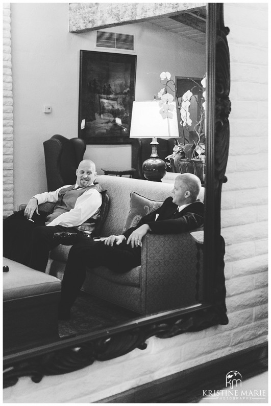 Groom getting ready photo | Rancho Bernardo Inn Wedding Photos | Kristine Marie Photography