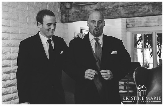 Groom getting ready photo | Rancho Bernardo Inn Wedding Photos | Kristine Marie Photography