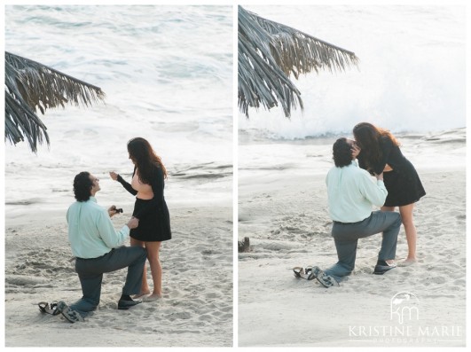 Windandsea Beach Proposal Photos | KristineMariePhotography