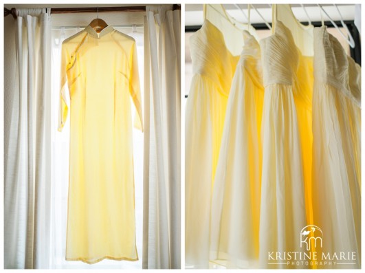 Yellow Bridesmaids Dresses | San Diego Botanic Wedding Pictures | Kristine Marie Photography