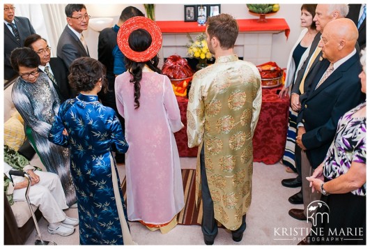 Vietnamese Tea Ceremony photo | San Diego Botanic Wedding Pictures | Kristine Marie Photography