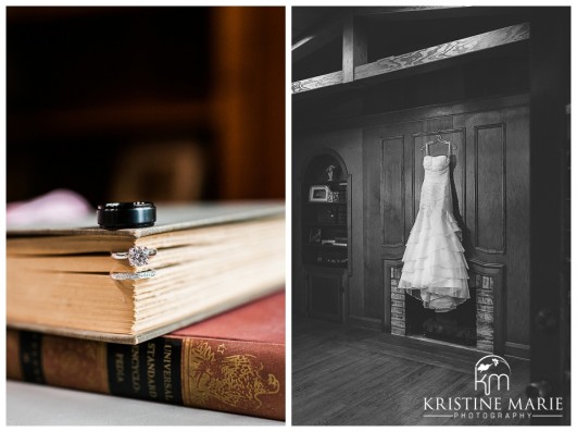 Ring and wedding dress shot | San Diego Botanic Wedding Pictures | Kristine Marie Photography