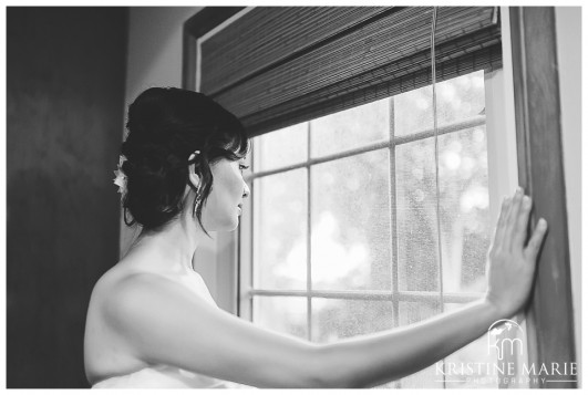 Bride by the window photo | San Diego Botanic Wedding Pictures | Kristine Marie Photography