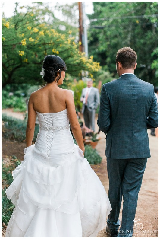 bride and groom | San Diego Botanic Wedding Pictures | Kristine Marie Photography