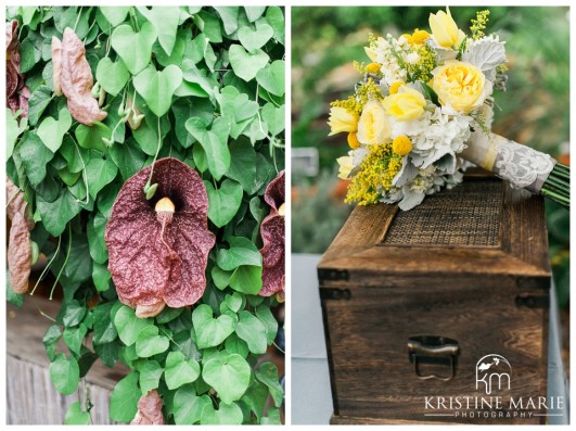 reception decor | San Diego Botanic Wedding Pictures | Kristine Marie Photography