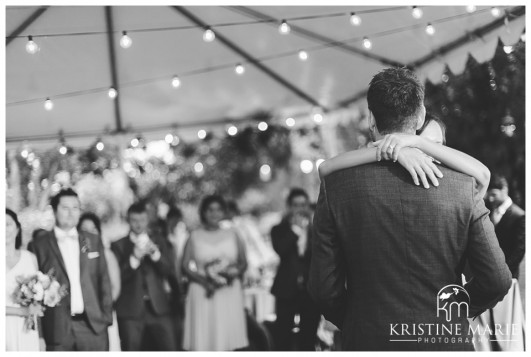 bride and groom's first dance photo | San Diego Botanic Wedding Pictures | Kristine Marie Photography