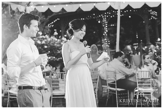 speeches photo | San Diego Botanic Wedding Pictures | Kristine Marie Photography