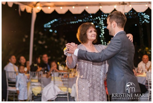 mother son dance | San Diego Botanic Wedding Pictures | Kristine Marie Photography