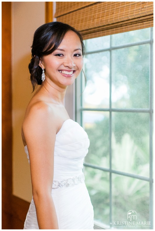 Bride Portrait | San Diego Botanic Wedding Pictures | Kristine Marie Photography