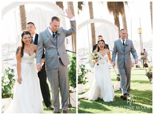 Married! | Marina Village Wedding Photographer | Photo by: Kristine Marie Photography