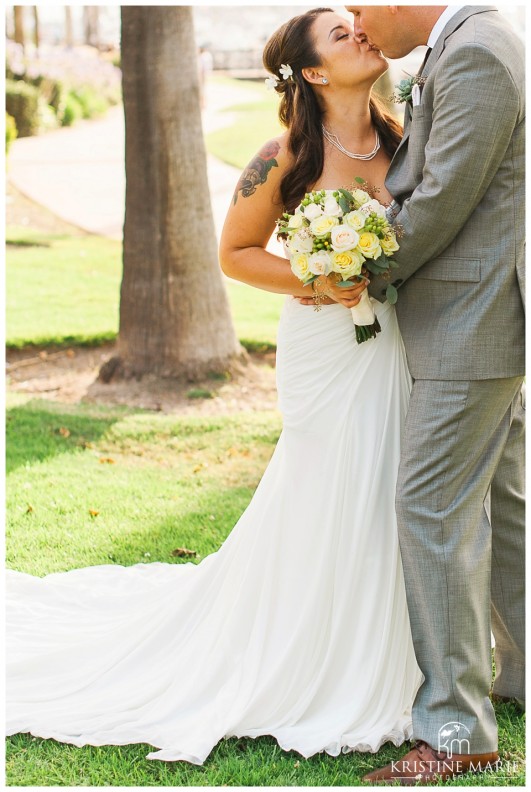 Romantic Sunset Bride and Groom Photos | Marina Village Wedding Photographer | Photo by: Kristine Marie Photography