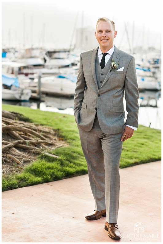 Portrait of the Groom | Marina Village Wedding Photographer | Photo by: Kristine Marie Photography