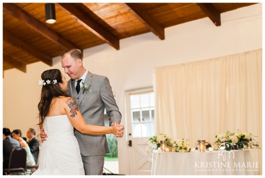 First Dance as Husband and Wife Photo | Marina Village Wedding Photographer | Photo by: Kristine Marie Photography