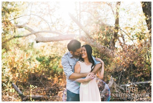 Sunflare Photo of Couple | San Diego Engagement Photographer | Kristine Marie Photography