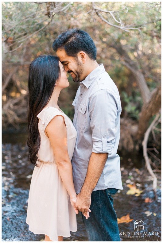 Couple by the Creek | San Diego Engagement Photographer | Kristine Marie Photography