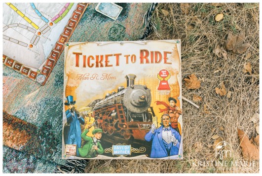 Ticket to Ride Board Game | San Diego Engagement Photographer | Kristine Marie Photography