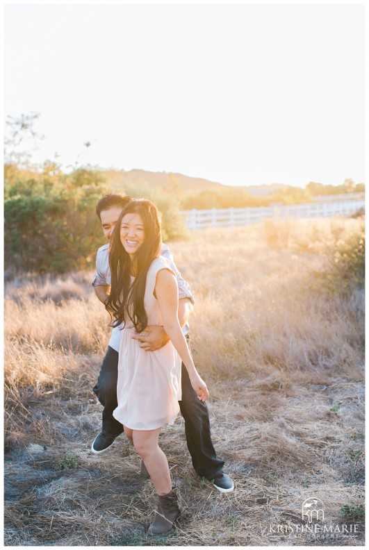 Tickle Fight Photo | San Diego Engagement Photographer | Kristine Marie Photography