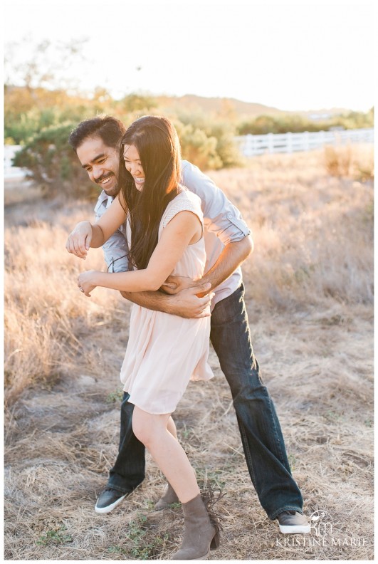 Tickle Fight Photo | San Diego Engagement Photographer | Kristine Marie Photography