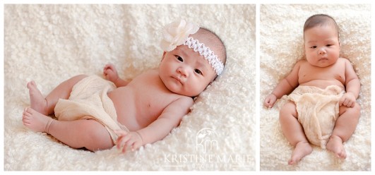 3 Month Old Twin Babies Photos | San Diego Newborn Baby Photographer | Kristine Marie Photography