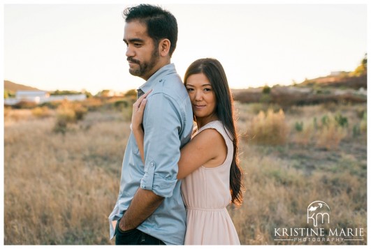 Couple Posing at Sunset | San Diego Engagement Photographer | Kristine Marie Photography