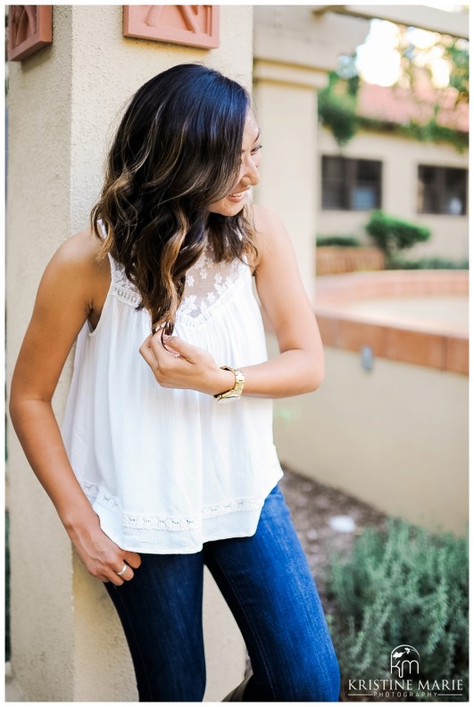 San Diego Senior Photos at University | Kristine Marie Photography