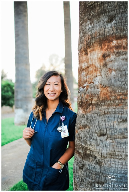 Senior Photo CBU School of Nursing | San Diego Headshot Photographer | Kristine Marie Photography