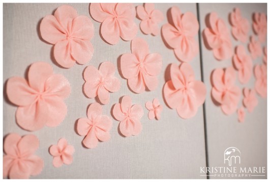 Pink Flowers in Nursery Photo | San Diego Newborn Baby Photographer | Kristine Marie Photography