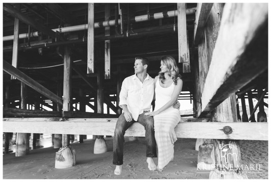 Crystal Pier Engagement Photo | San Diego Engagement Photographer | © Kristine Marie Photography