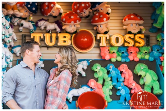 Belmont Park Engagement Photo | | San Diego Engagement Photographer | © Kristine Marie Photography