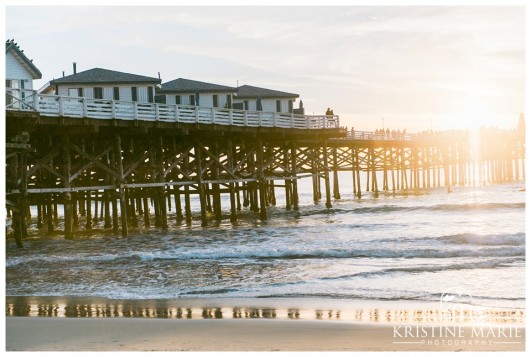 Crystal Pier at Sunset | San Diego Engagement Photographer | © Kristine Marie Photography