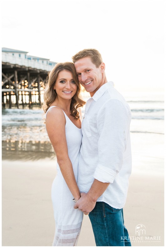 Pacific Beach Sunset Engagement Photo | San Diego Engagement Photographer | © Kristine Marie Photography